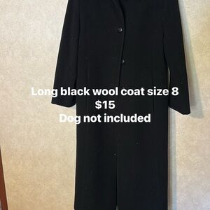 Elegant Black Wool Coat